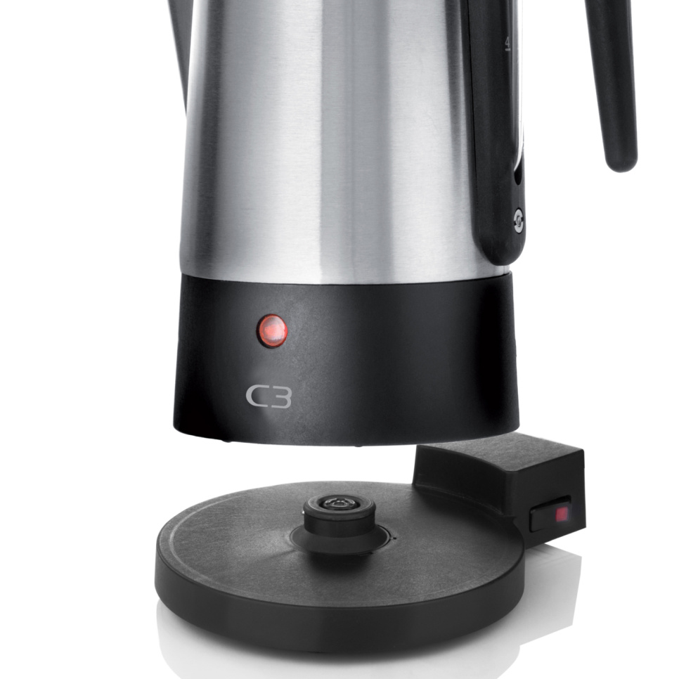 Percolator, Geborsteld Roestvrij Staal, 10 Kopjes – C3 Percolator, Geborsteld Roestvrij Staal, 10 Kopjes – C3