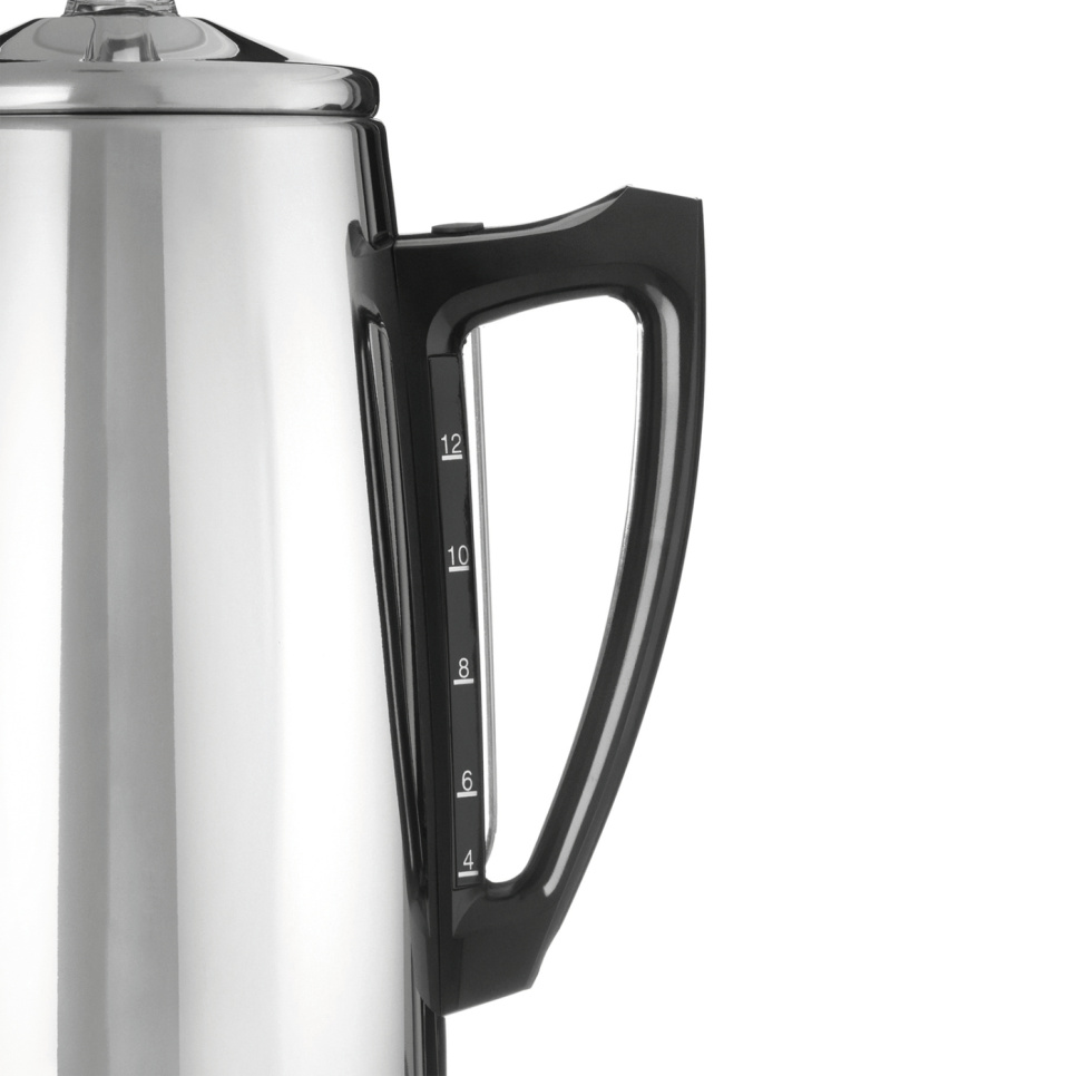 Percolator, Geborsteld Roestvrij Staal, 12 Kopjes – C3 Percolator, Geborsteld Roestvrij Staal, 12 Kopjes – C3
