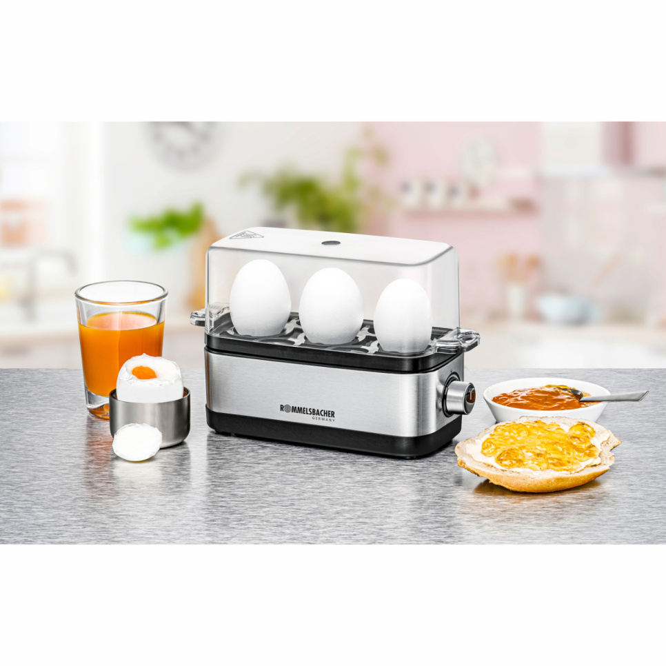 Eierkoker, Roestvrij staal, 3 eieren - Rommelsbacher Eierkoker, Roestvrij staal, 3 eieren - Rommelsbacher