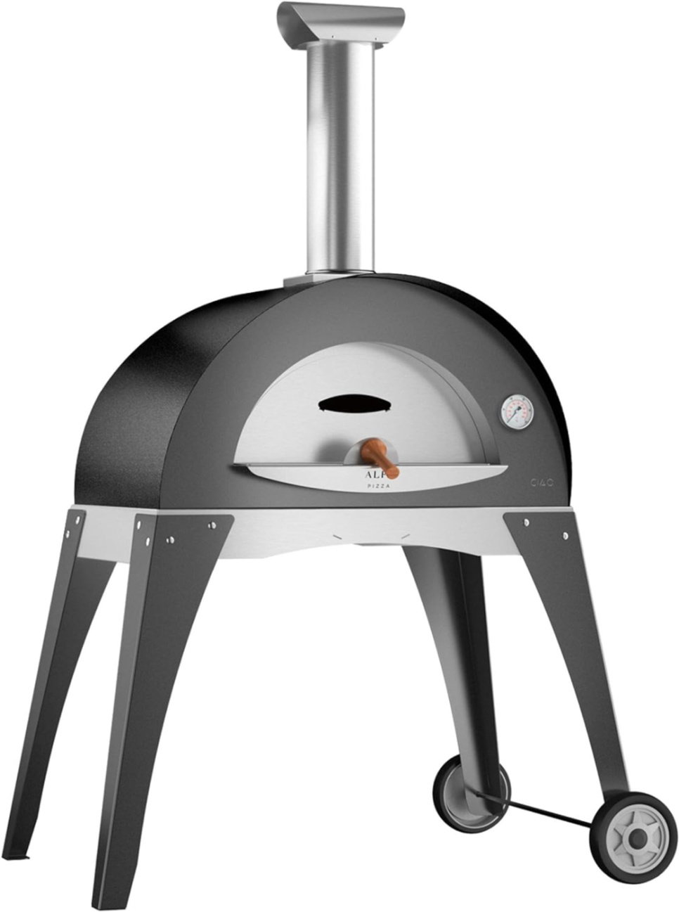 Pizzaoven, houtoven, Ciao - Alfa Forni - Grijs, Oven en onderstel in de groep Barbecues, Fornuizen & Ovens / Ovens / Pizza ovens bij The Kitchen Lab (1590-23274)