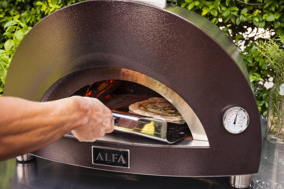 Pizzaoven Nano, Houtgestookt, Koperkleurig - Alfa Forni