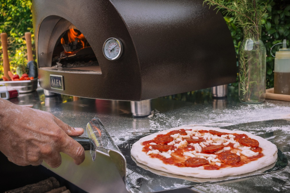Pizzaoven Nano, Houtgestookt, Koperkleurig - Alfa Forni