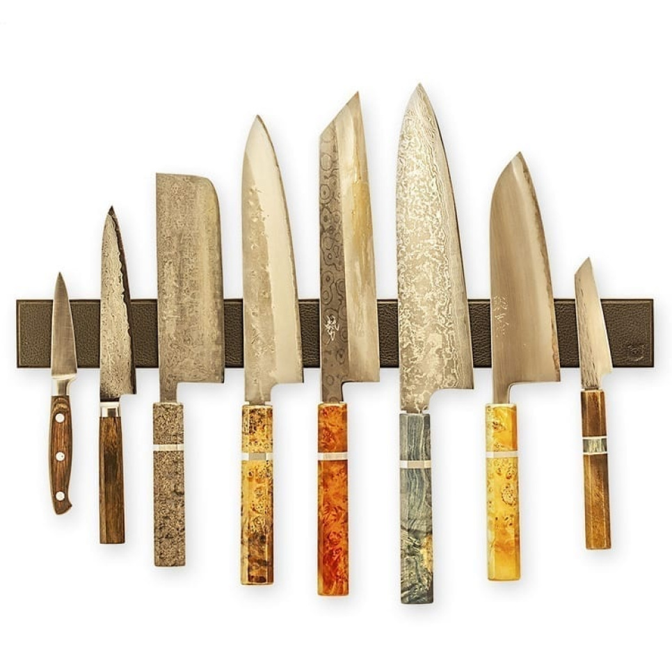 Mesrand in zwart leer, zwart eiken - Piotr The Bear Mesrand in zwart leer, zwart eiken - Piotr The Bear