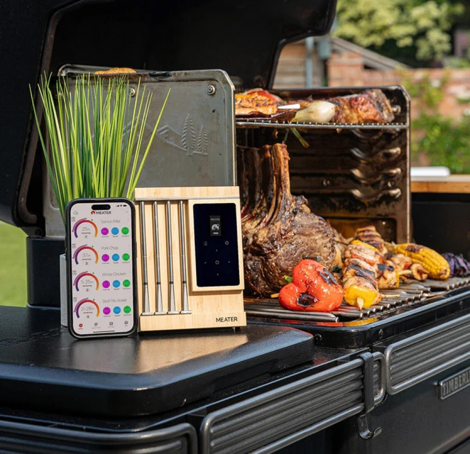 Draadloze barbecuethermometer met 4 sondes, Meater Pro XL Draadloze barbecuethermometer met 4 sondes, Meater Pro XL