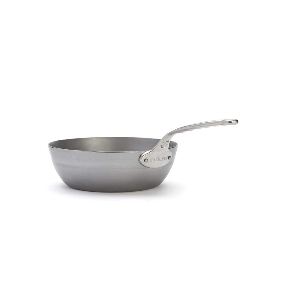 Sauteuse in koolstofstaal met roestvrijstalen handgreep, 28 cm, Mineral B Pro - de Buyer Sauteuse in koolstofstaal met roestvrijstalen handgreep, 28 cm, Mineral B Pro - de Buyer
