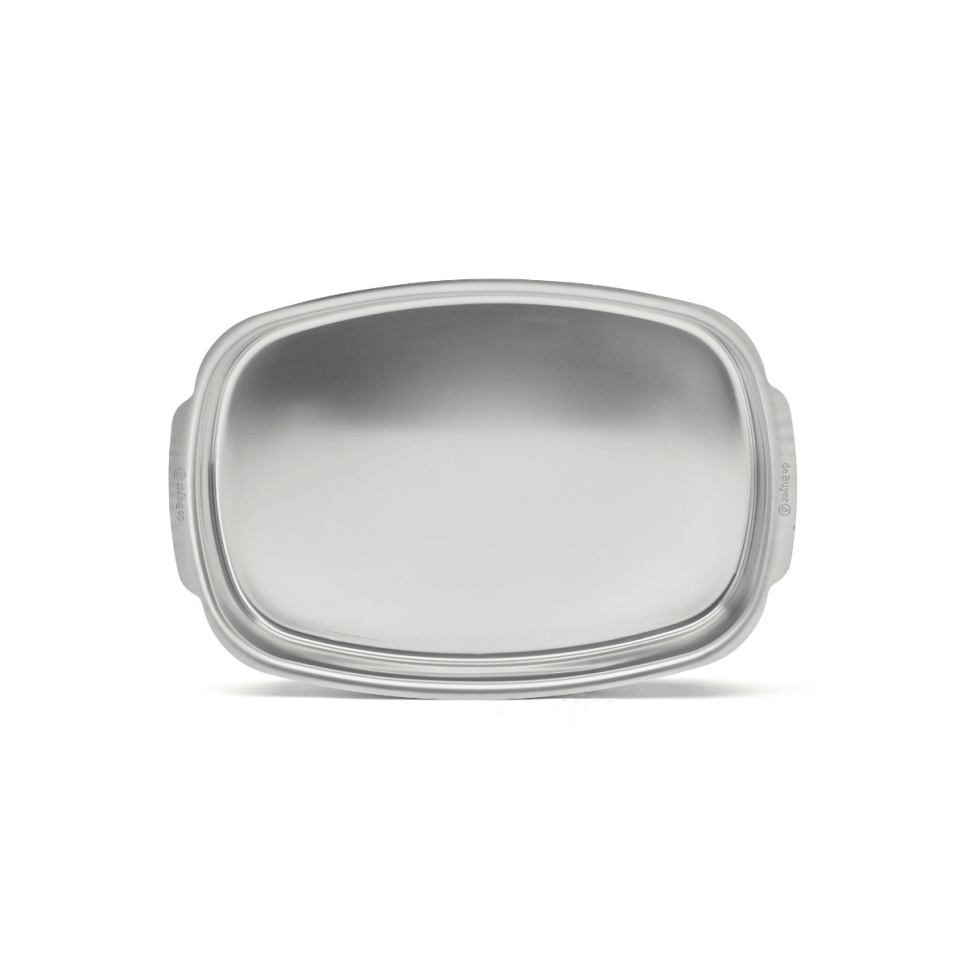 Roestvrijstalen ovenschaal, 38 x 26 cm - de koper Roestvrijstalen ovenschaal, 38 x 26 cm - de koper