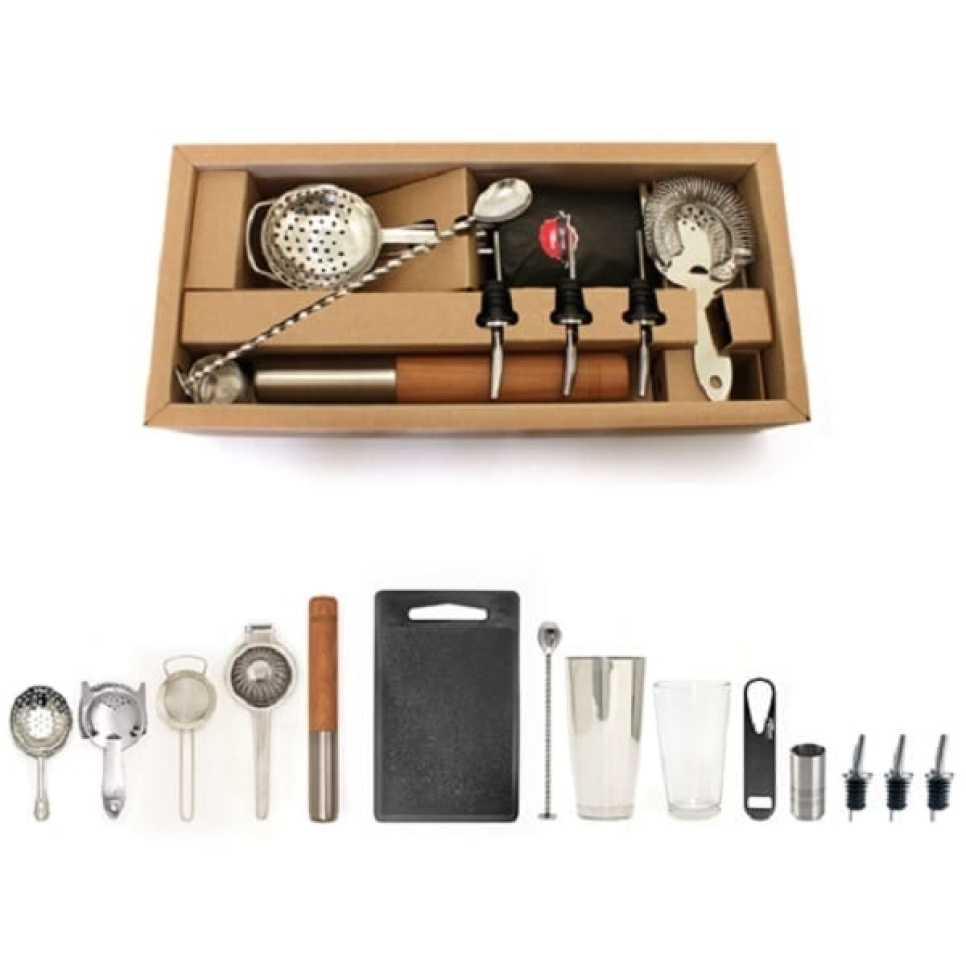 Elite Cocktailkit, 15-delig bargereedschap - Bonzer in de groep Bar & Wijn / Bar Materiaal / De cocktailset bij The Kitchen Lab (1611-15738)