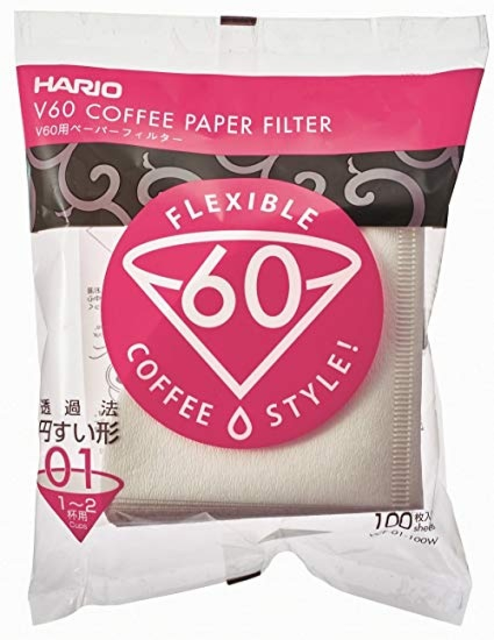V60 Filter 01 - Hario in de groep Thee & Koffie / Koffie accessoires / Koffie filter bij The Kitchen Lab (1636-15924)