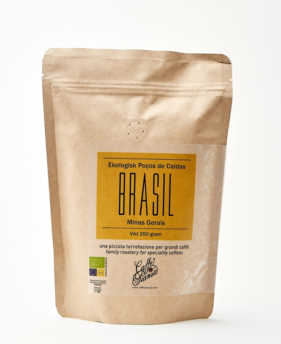 Brasil Minas Gerais Eko enkele espresso, 250g - Piansa in de groep Thee & Koffie / Koffiebonen / Espresso bij The Kitchen Lab (1636-16785)