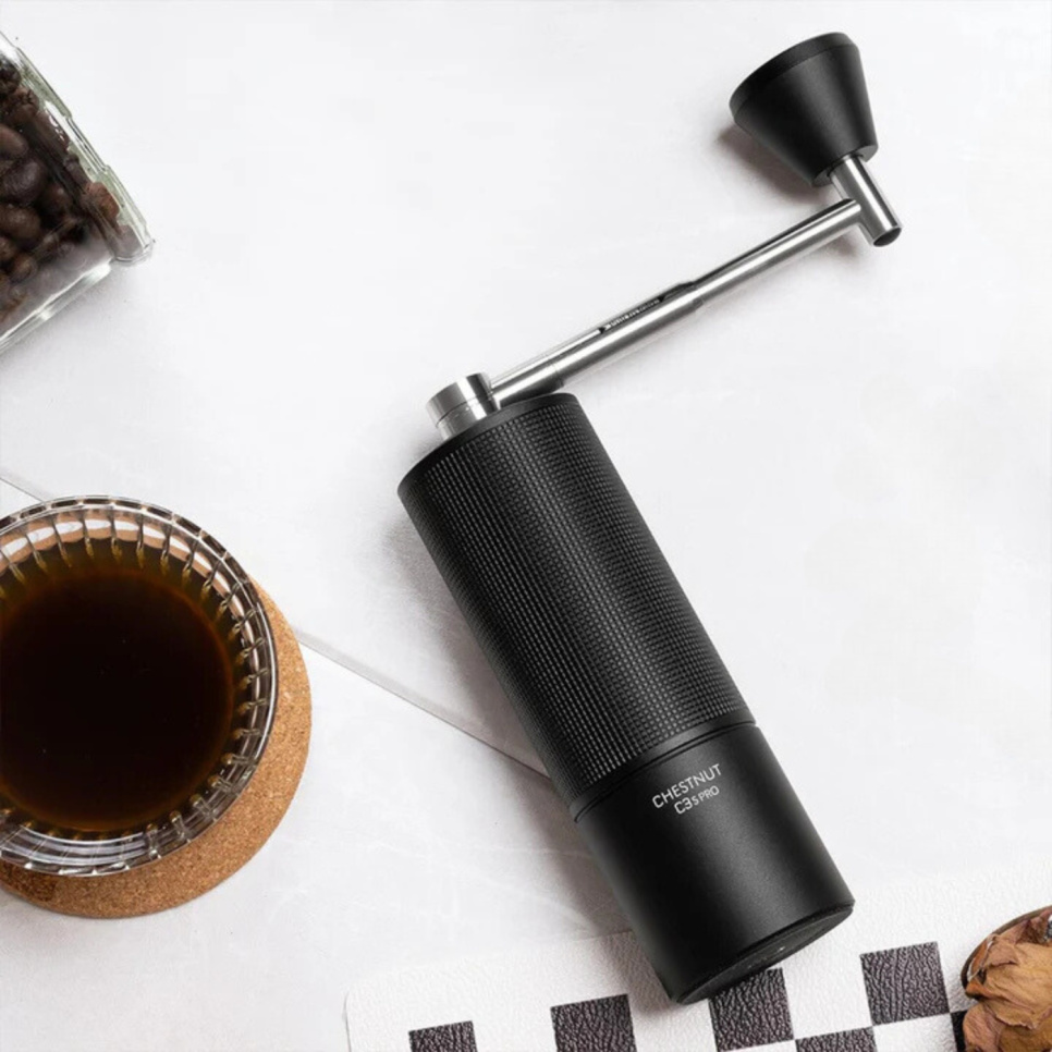 Handmatige koffiemolen C3 PRO S2C Zwart Opvouwbaar Handvat - Timemore Handmatige koffiemolen C3 PRO S2C Zwart Opvouwbaar Handvat - Timemore
