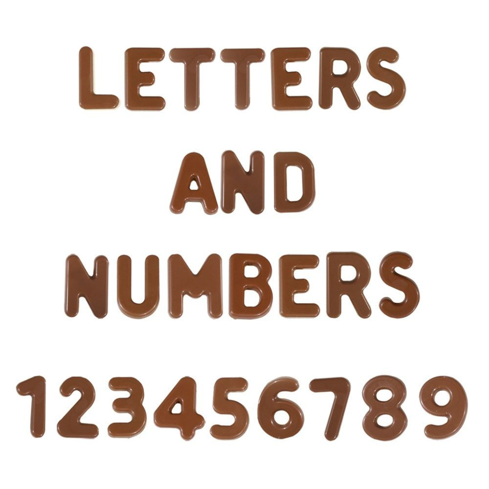 Pralinevorm Letters en cijfers - Martellato in de groep Bakken / Bakvormen / Praliné vormen bij The Kitchen Lab (1710-19190)