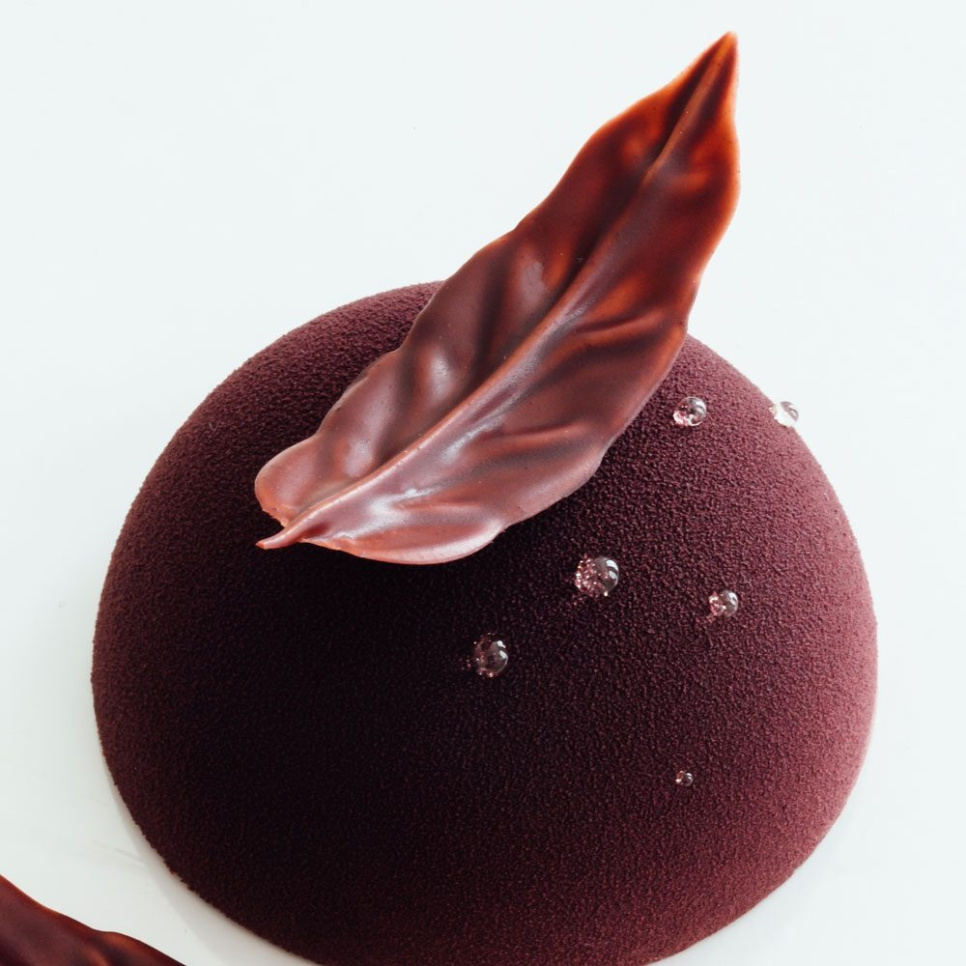 Stalen kam voor Chocolade decoratie, Blad 6cm - Martellato Stalen kam voor Chocolade decoratie, Blad 6cm - Martellato