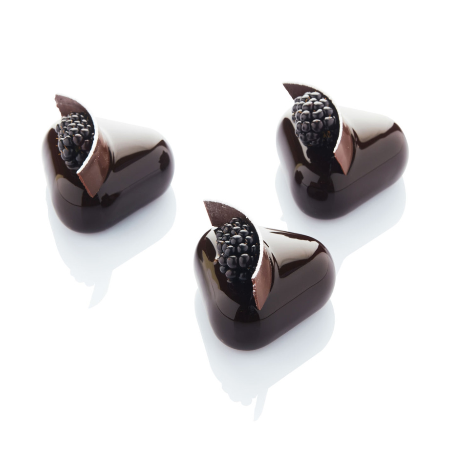 Siliconen mal, zwart, driehoek, 30SIL507 - Martellato Siliconen mal, zwart, driehoek, 30SIL507 - Martellato