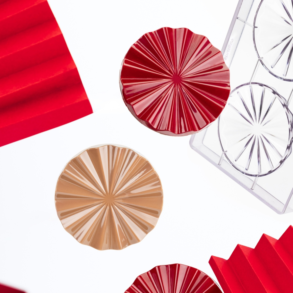 Chocolade taartvorm, geplooid, 21MA2031 - Martellato Chocolade taartvorm, geplooid, 21MA2031 - Martellato