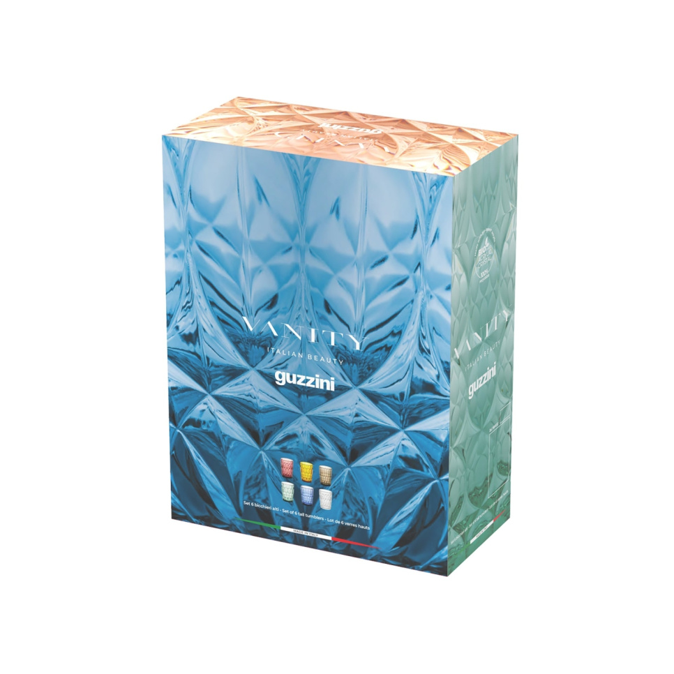 Drinkglazen van kunststof, 48 cl, Vanity, 6-pack - Guzzini