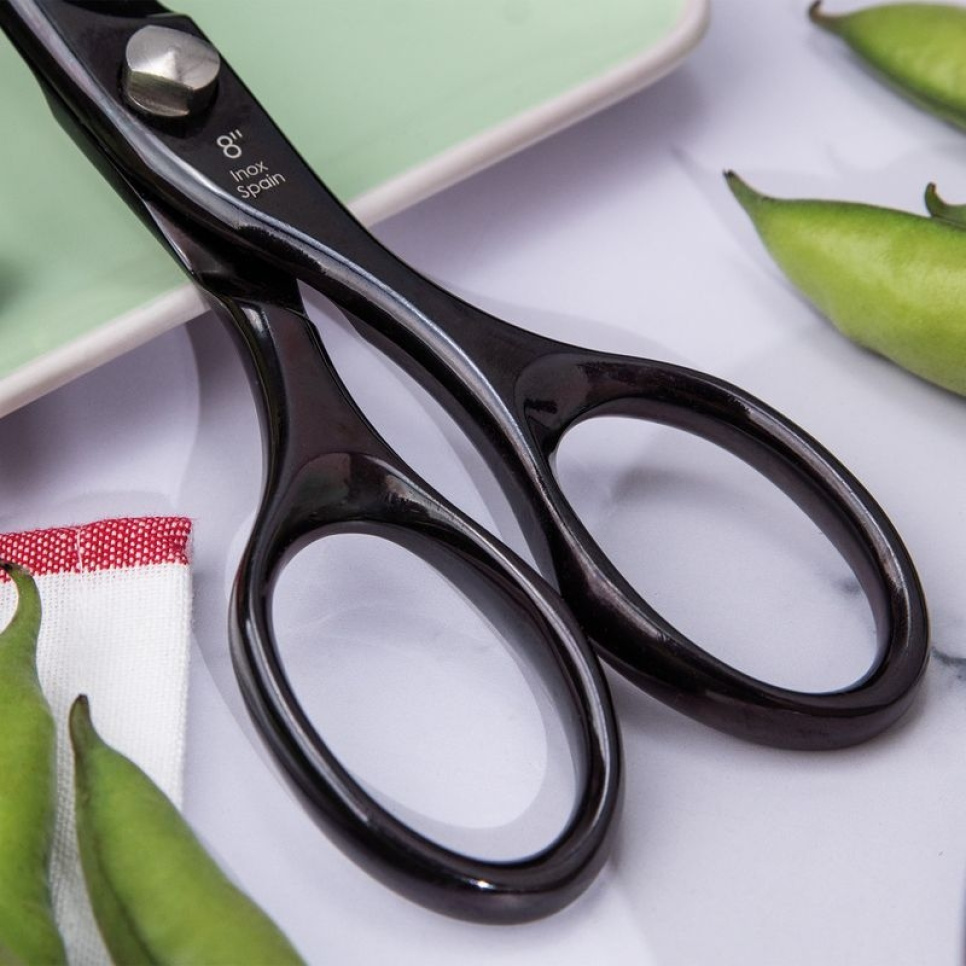 Keukenschaar 20 cm, Chef, zwart - 3 Claveles