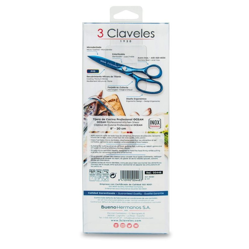 Keukenschaar, Ocean - 3 Claveles