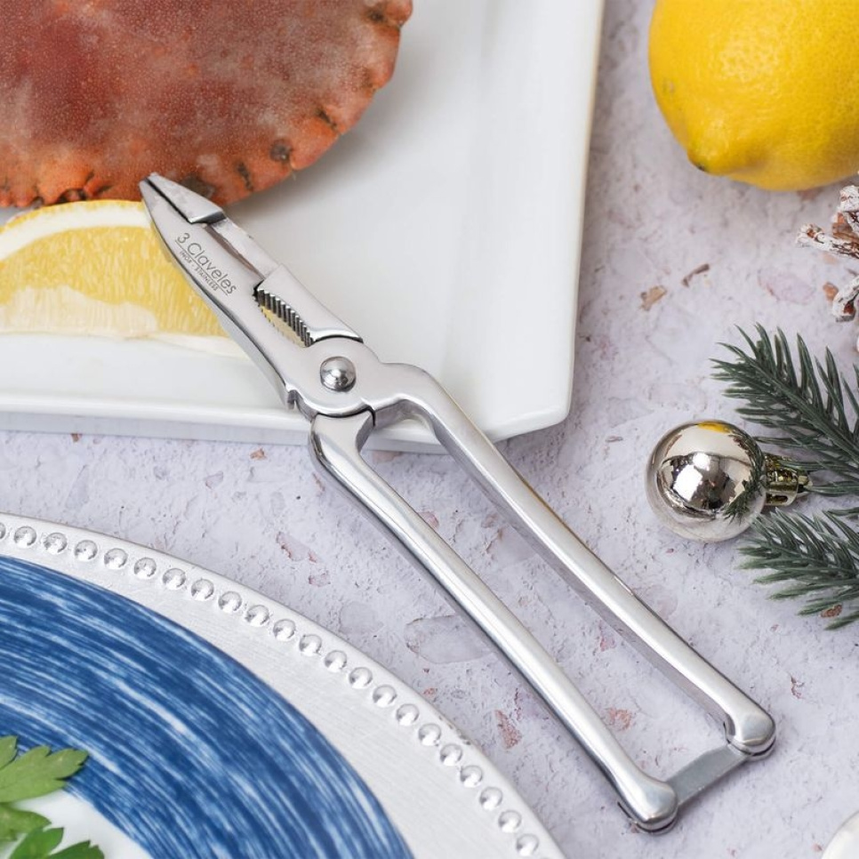 Schaaldierenschaar met veer, 17 cm - 3 Claveles