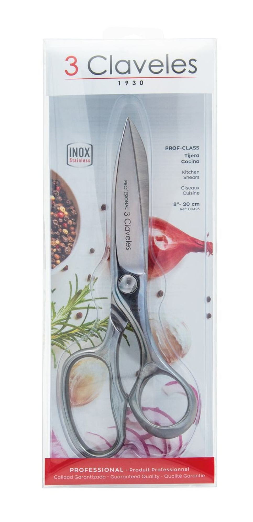 Keukenschaar van roestvrij staal, Prof-Class - 3 Claveles