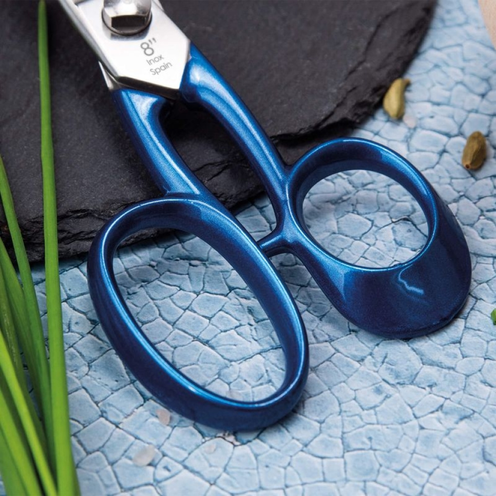 Professionele keukenschaar in RVS, Blauw - 3 Claveles