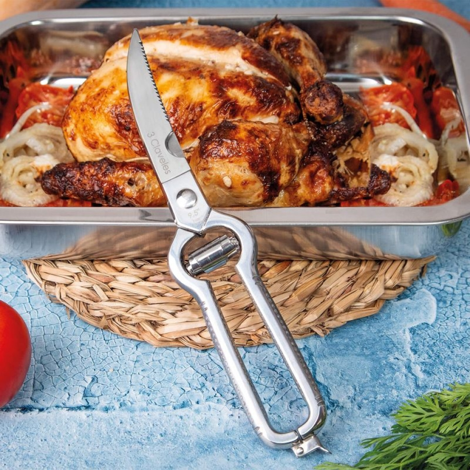 Professionele gevogelteschaar met veer - 3 Claveles