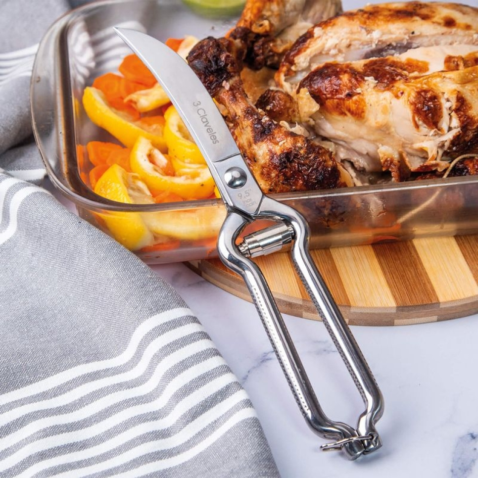 Gevogelteschaar met veer - 3 Claveles