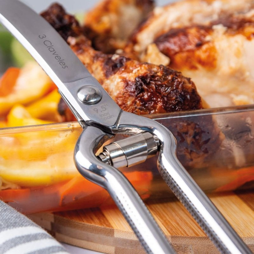 Gevogelteschaar met veer - 3 Claveles