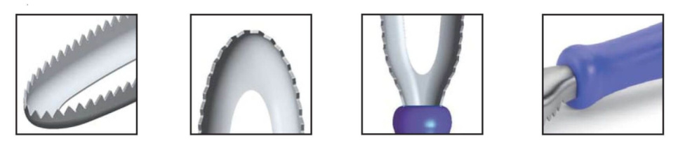 Visschubber, blauw - 3 Claveles