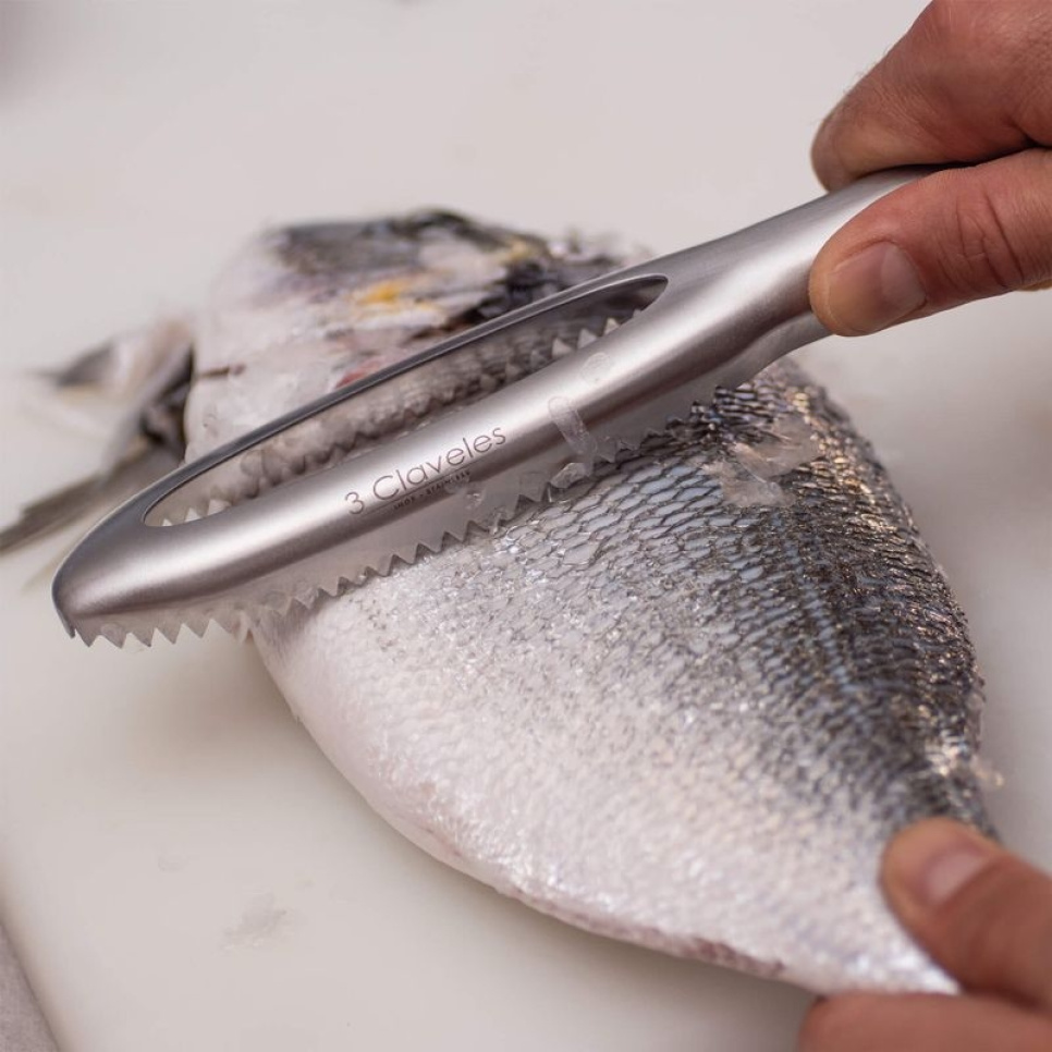 Visschubber, blauw - 3 Claveles