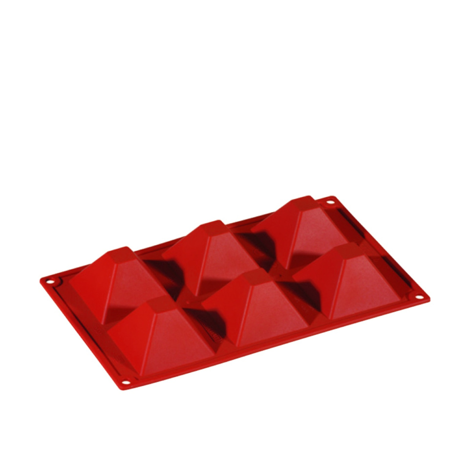 Bakvorm in siliconen, piramide, 6 stuks - Pavoni in de groep Bakken / Bakvormen / Siliconen mallen bij The Kitchen Lab (1827-13650)