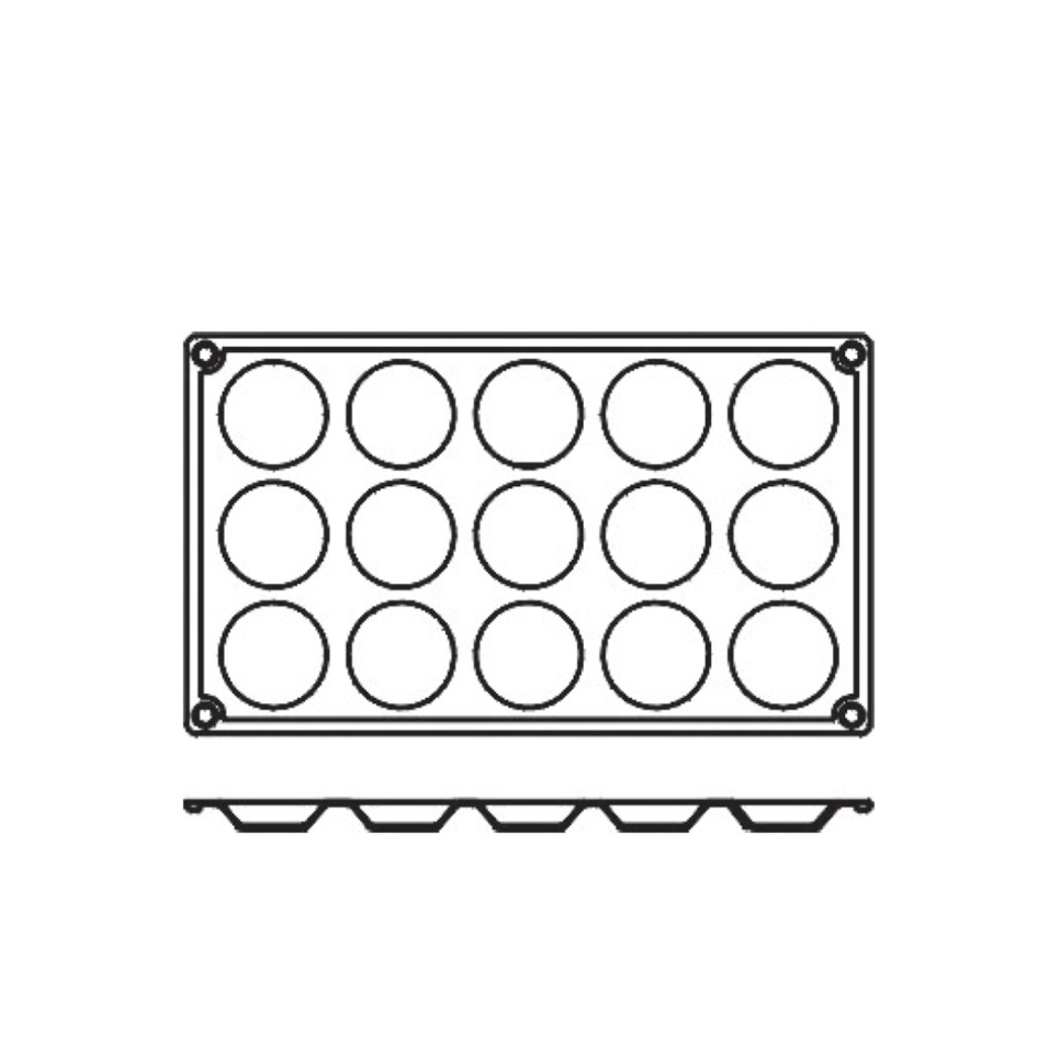 Bakvorm in siliconen, taartje, 8 stuks - Pavoni Bakvorm in siliconen, taartje, 8 stuks - Pavoni