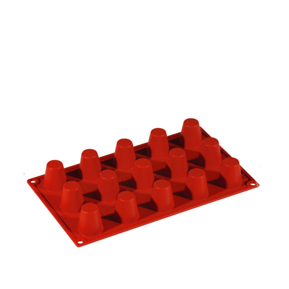 Bakblik in siliconen, Kleine kegel, 15 stuks - Pavoni in de groep Bakken / Bakvormen / Siliconen mallen bij The Kitchen Lab (1827-20854)