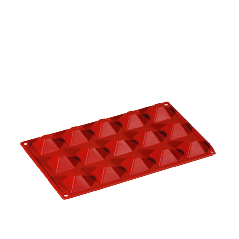 Bakblik in siliconen, Kleine piramide, 15 stuks - Pavoni in de groep Bakken / Bakvormen / Siliconen mallen bij The Kitchen Lab (1827-20861)