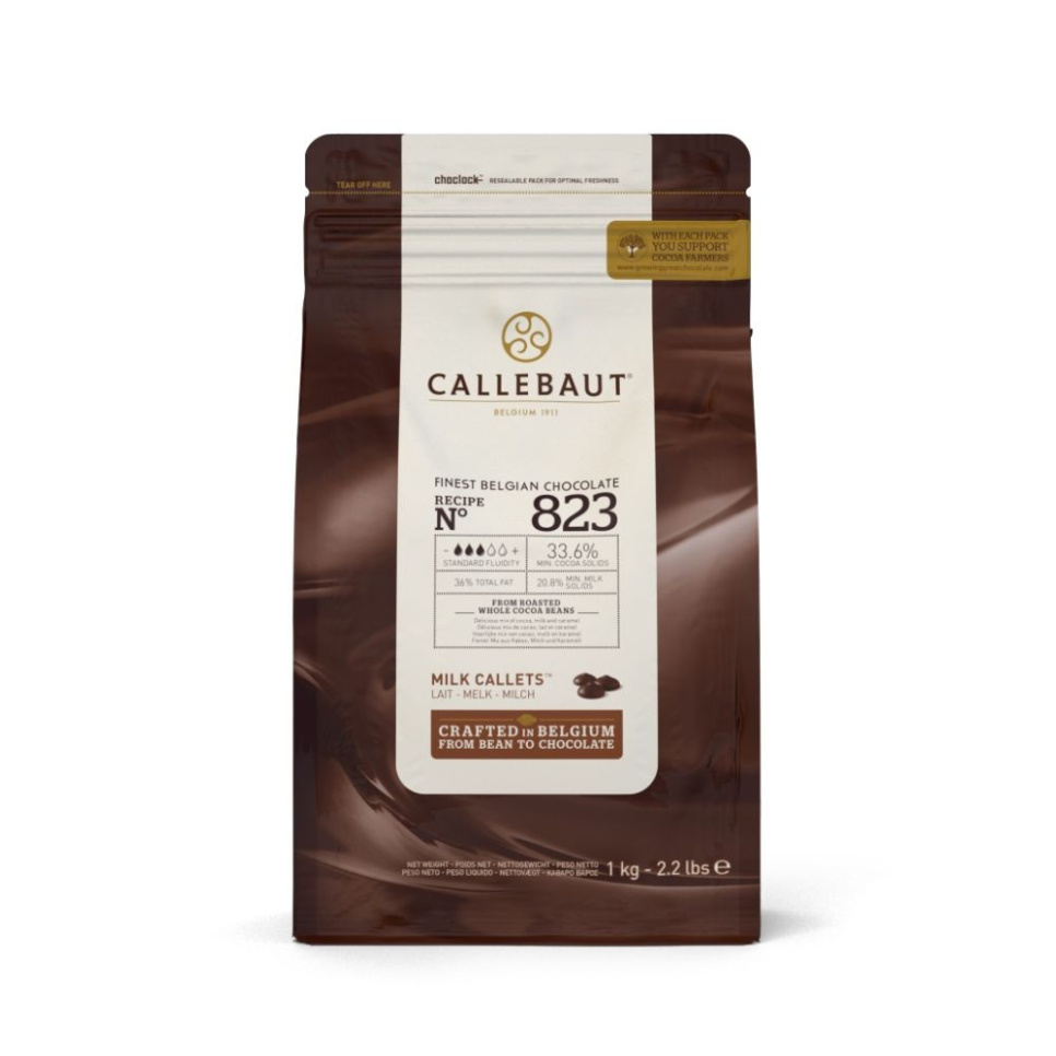 Couverture, melkchocolade 33,6%, korrels, 1 kg - Callebaut in de groep Bar & Wijn / Bar Materiaal / Overig bar materiaal bij The Kitchen Lab (1827-25846)