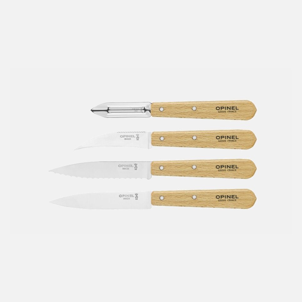 Vierdelige messenset, Nature, Essentials - Opinel Vierdelige messenset, Nature, Essentials - Opinel