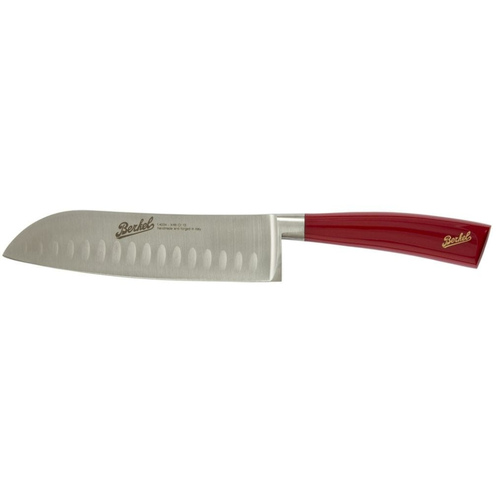 Santokumes, 18 cm, Elegance Rood - Berkel in de groep Koken / Keukenmessen / Santoku messen bij The Kitchen Lab (1870-23970)