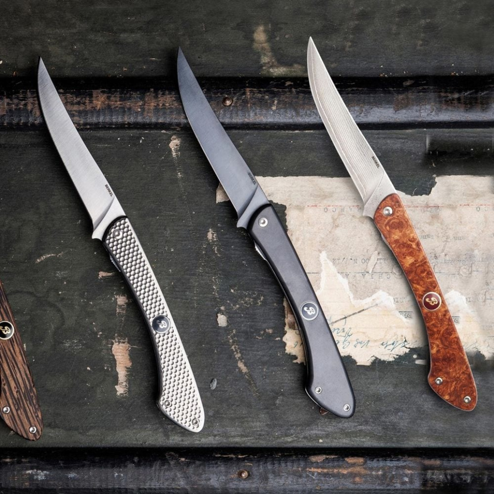 Zakmes, 12 cm, met donker titanium heft - Berkel