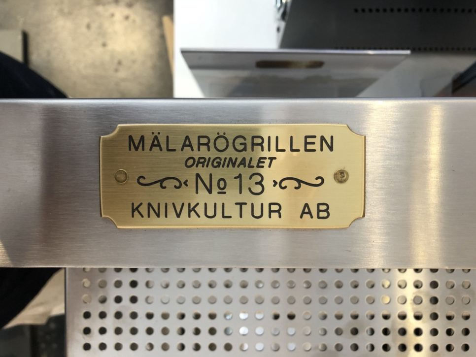 Houtskoolbarbecue, RVS- Mälarögrillen