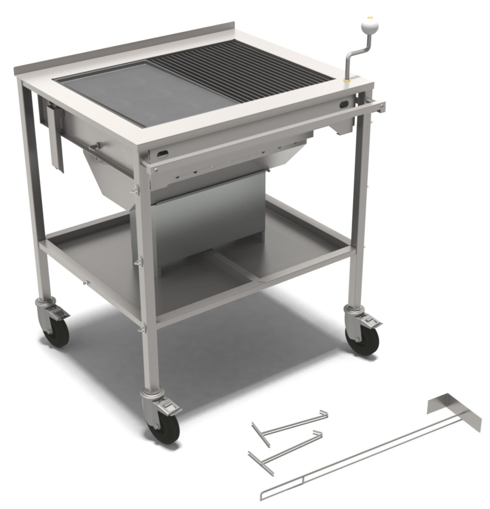 Houtskoolbarbecue, RVS- Mälarögrillen