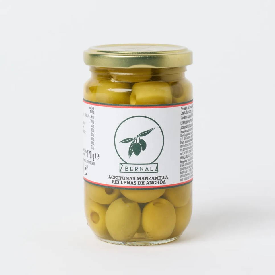 Ontpitte Manzanilla-olijven, 150 g - Bernal in de groep Koken / Koloniaal bij The Kitchen Lab (1971-35967)