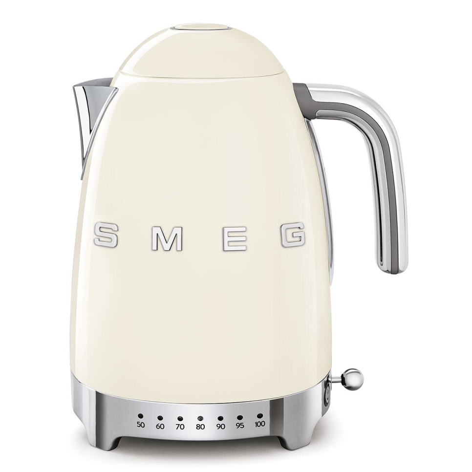Waterkoker met temperatuurregeling, Creme - Smeg in de groep Keukenapparatuur / Verwarming & Koken / Waterkokers bij The Kitchen Lab (1984-24972)