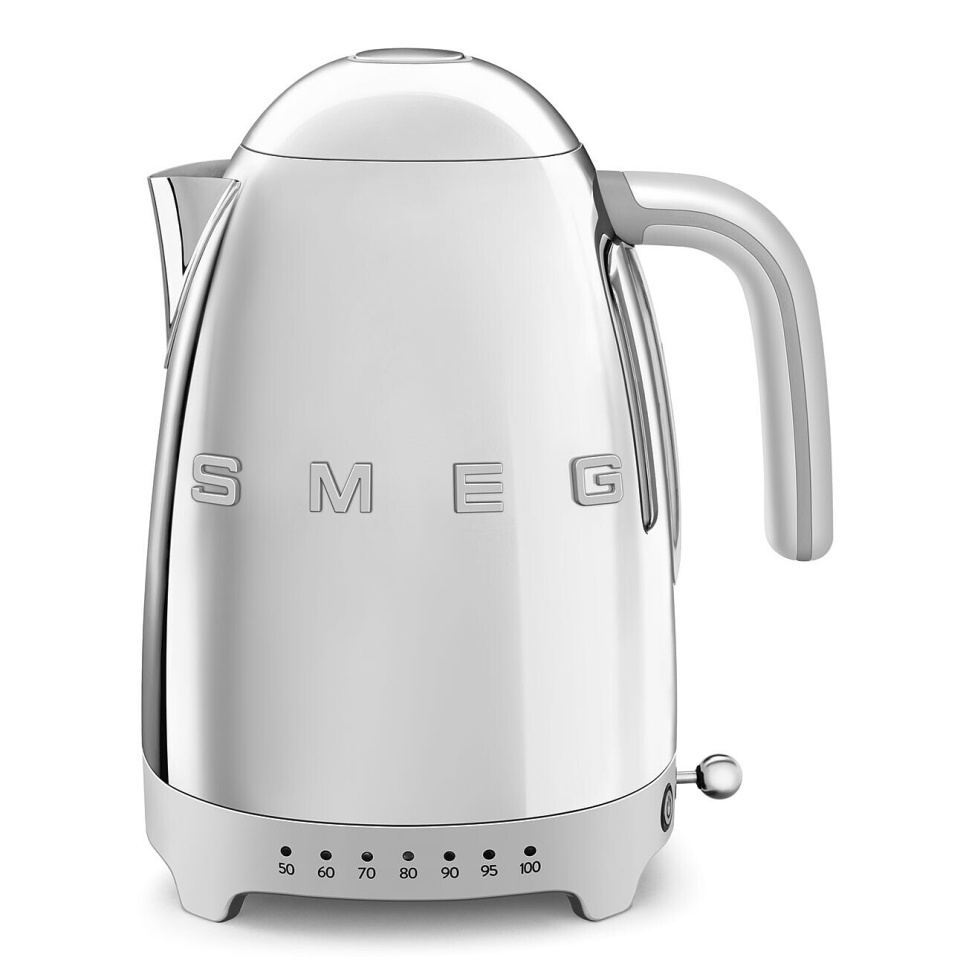 Waterkoker met temperatuurregeling, Chroom - Smeg in de groep Keukenapparatuur / Verwarming & Koken / Waterkokers bij The Kitchen Lab (1984-24975)