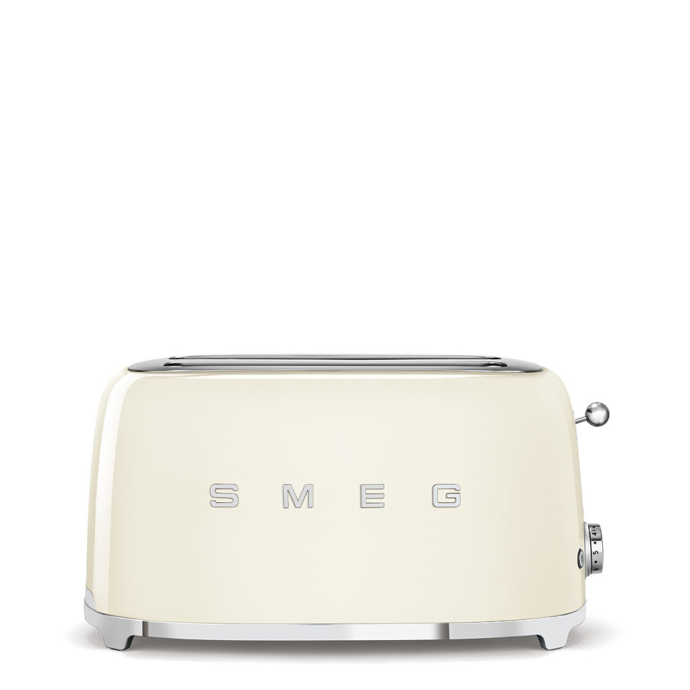 Broodrooster, 4 schijven, Lange vakken, Creme - Smeg in de groep Keukenapparatuur / Verwarming & Koken / Broodroosters bij The Kitchen Lab (1984-25000)