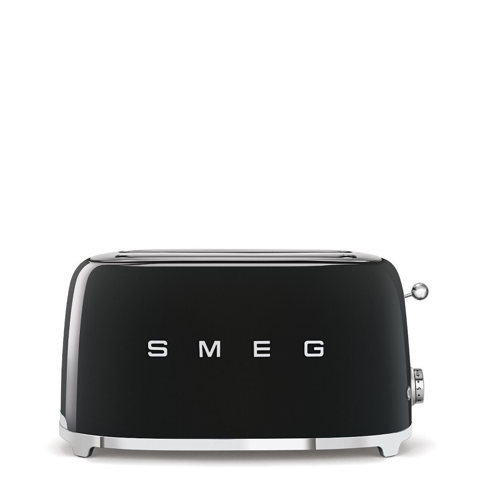Broodrooster, 4 schijven, Lange vakken, Zwart - Smeg in de groep Keukenapparatuur / Verwarming & Koken / Broodroosters bij The Kitchen Lab (1984-25001)