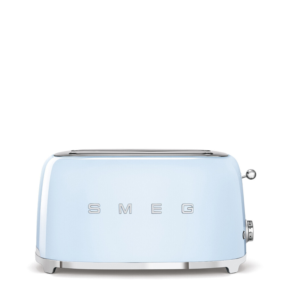 Broodrooster, 4 schijven, Lange vakken, Pastelblauw - Smeg in de groep Keukenapparatuur / Verwarming & Koken / Broodroosters bij The Kitchen Lab (1984-25004)