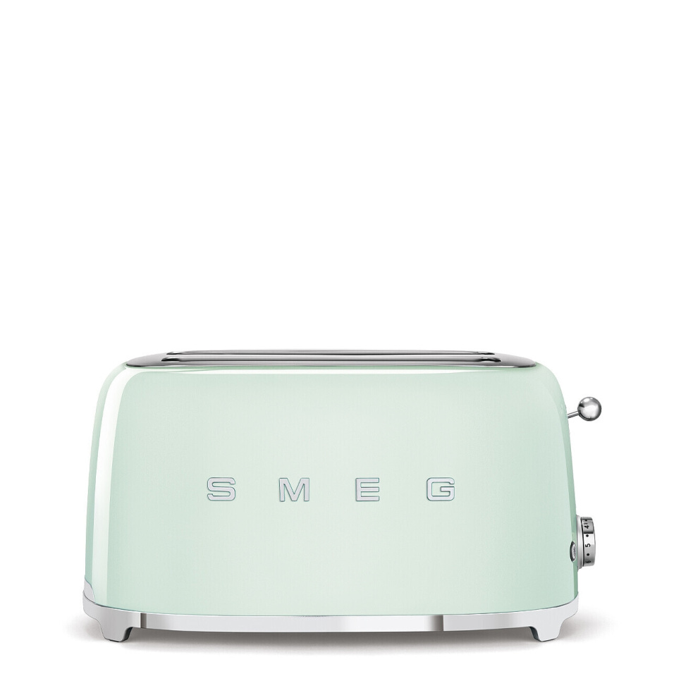 Broodrooster, 4 schijven, Lange vakken, Pastelgroen - Smeg in de groep Keukenapparatuur / Verwarming & Koken / Broodroosters bij The Kitchen Lab (1984-25005)