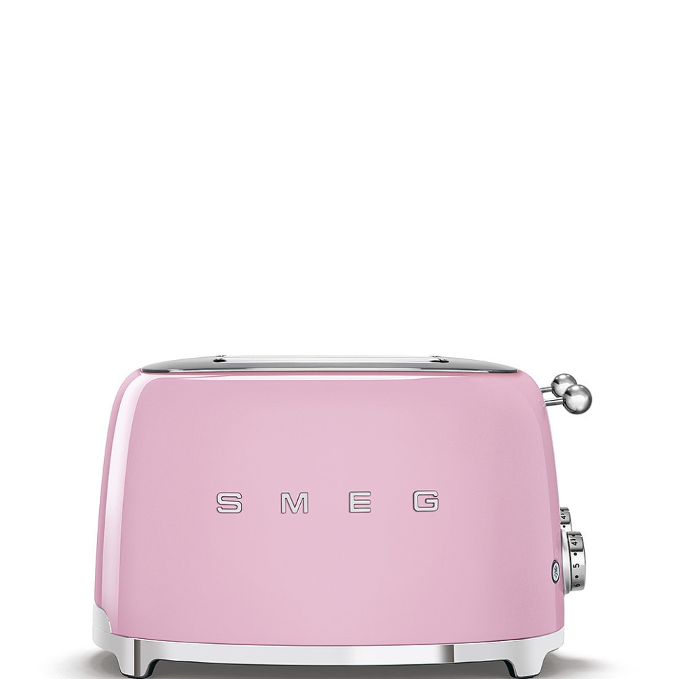 Broodrooster, 4 schijven, Roze - Smeg in de groep Keukenapparatuur / Verwarming & Koken / Broodroosters bij The Kitchen Lab (1984-25014)