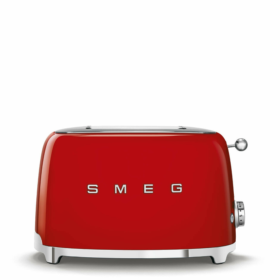 Broodrooster, 2 schijven, Rood - Smeg in de groep Keukenapparatuur / Verwarming & Koken / Broodroosters bij The Kitchen Lab (1984-31474)