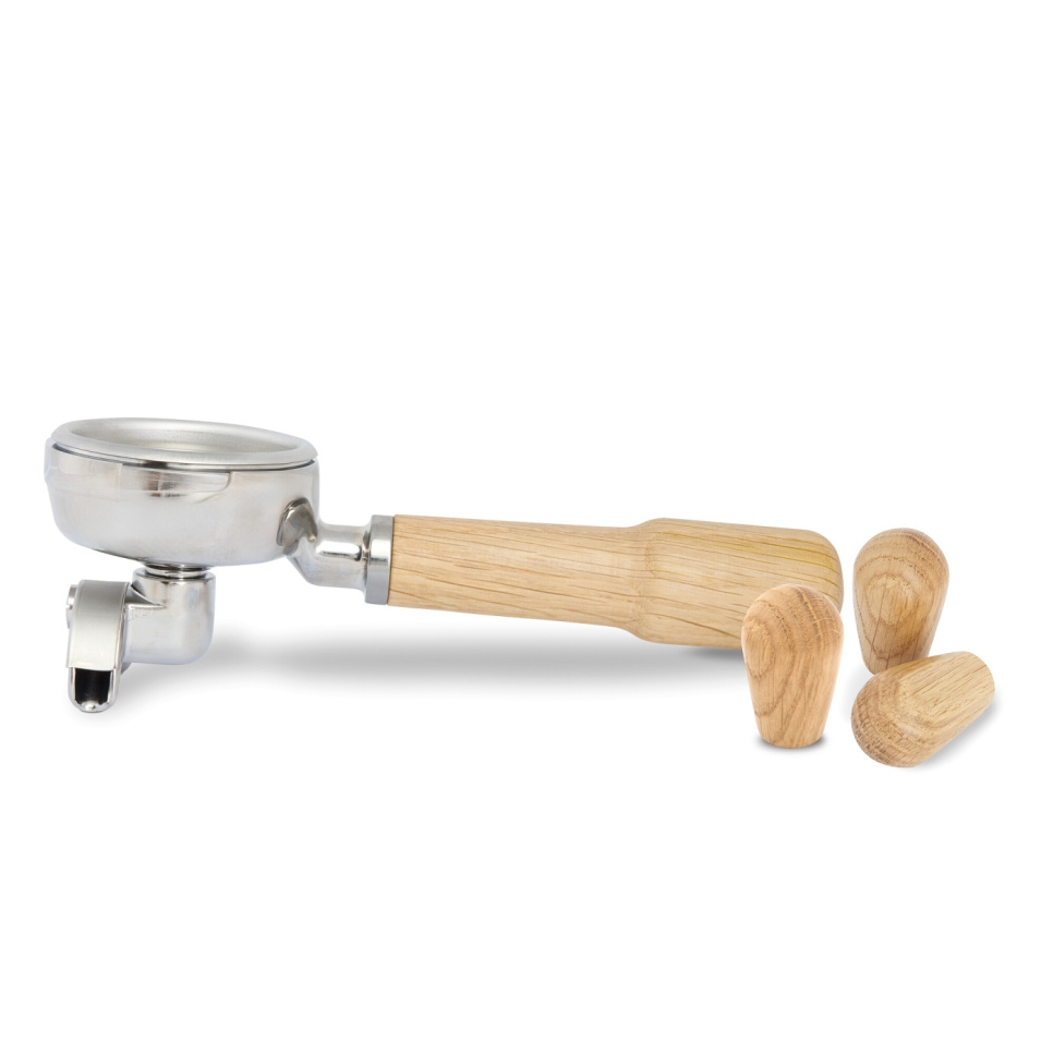 Set met portafilter en knoppen voor Cellini Evoluzione, Eik - La Pavoni in de groep Thee & Koffie / Koffie accessoires / Overige accessoires bij The Kitchen Lab (1984-31485)