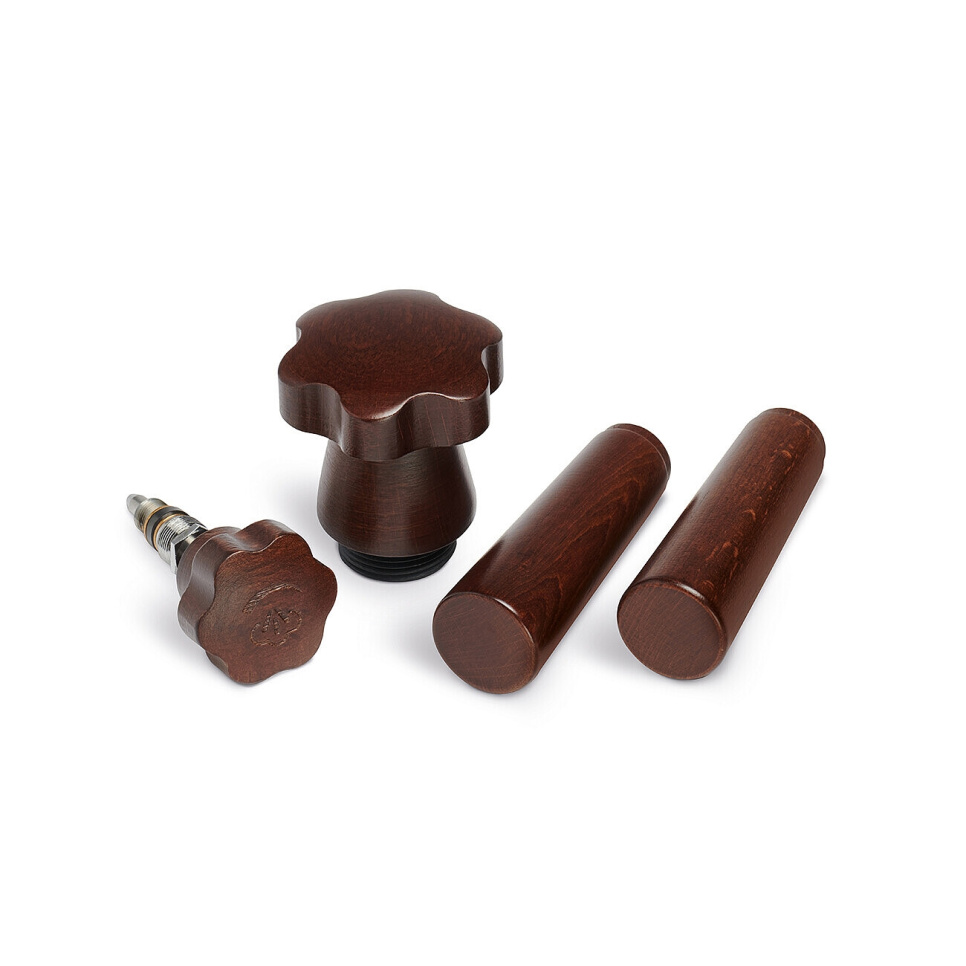 Set bruine houten knoppen voor retro handmatige espressomachine - La Pavoni in de groep Thee & Koffie / Koffie accessoires / Overige accessoires bij The Kitchen Lab (1984-31494)